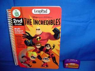 Leap Frog Pad Disney THE INCREDIBLES Book And Cartridge  