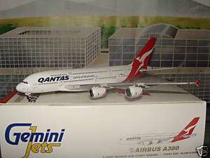 Gemini Jets Qantas Airbus A380   800 VH OQB GJQFA882 1/400 **Free S&H 