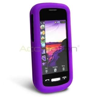 For Samsung Solstice A887 Purple Silicone Gel Soft Skin Cover Case 