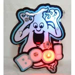    Halloween Happy Ghost LED Flashing Light Pin 