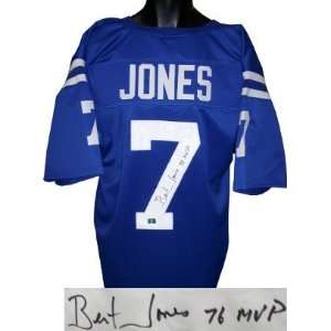  Bert Jones Autographed Uniform   Blue Prostyle 76 MVP 