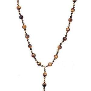   Tigers Eye & 14ct Gold Fill Handmade Necklace. Handcrafted in the UK