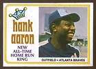 Hank Aaron Home Run King 1974 Topps 1 EX  