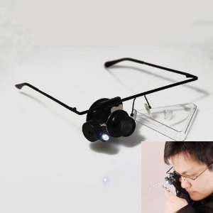  20x Clip on Eyeglass Loupe Jewelers Spectacle Magnifier 