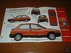 1985 FIAT ABARTH 130TC ORIGINAL IMP BROCHURE 85 82 87