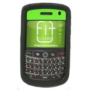  Blackberry Tour 9630 Black and Green Soft Silicone Skin 