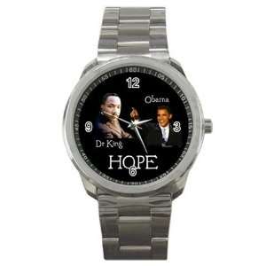  Dr King and Barack Obama Sport Metal Watch Everything 