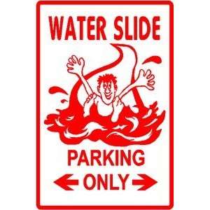  WATER SLIDE PARKING summer water fun sign