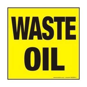  Hazardous Waste Labels WASTE OIL 6 x 6 (Roll/250)