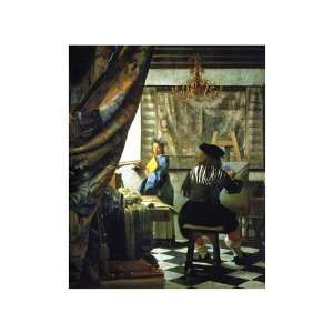 Allegory Painting by Jan Vermeer Van Delft. Size 11 inches width by 
