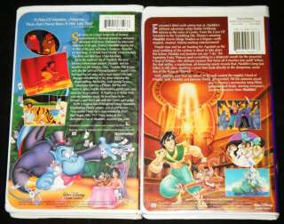 ALADDIN & ALADDIN And The KING Of THIEVES   Disney VHS  