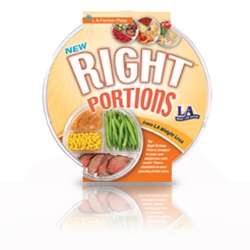 LA Weight Loss Right Portions Plate with Lid  