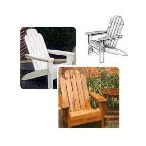 Folding Adirondack Chair Plan (Woodworking Project Paper Plan)