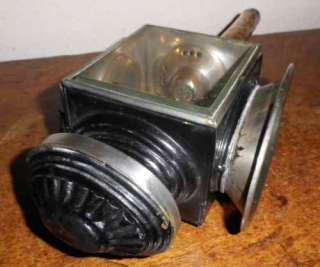 Antique Original Metal Candle Carriage Lamp  