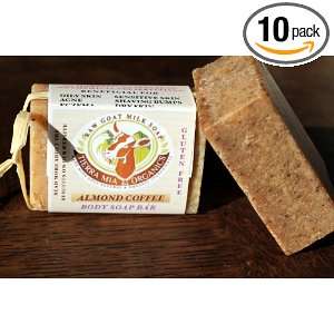   Organics Raw Goat Milk Soap   Almond Coffee