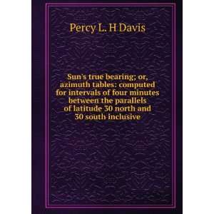   of latitude 30 north and 30 south inclusive. Percy L. H Davis Books