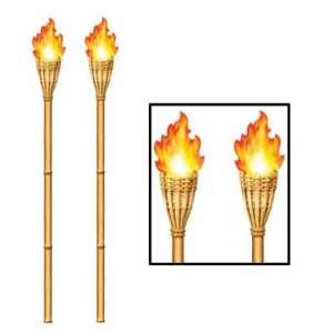  Tiki Torch Small Wall Clings Toys & Games