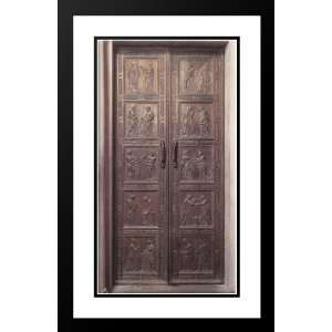  Donatello 17x24 Framed and Double Matted Door with the 