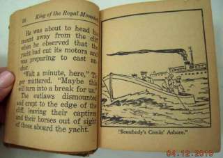 antique ZANE GREY BIG LITTLE BOOK king of royal mounted  