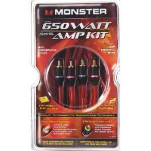    Monster BAIP 650 Standard 650 Watt Car Amp Kit Electronics