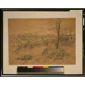  Drawing Battle of Winchester, decisive charge upon the 