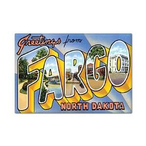  Greetings from Fargo North Dakota Fridge Magnet 