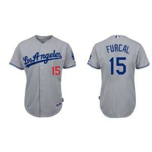 Los Angeles Dodgers #15 Rafael Furcal Grey 2011 MLB Authentic Jerseys 