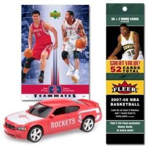  UD NBA 07 08 Dodge Charger w/Cards Rockets Ming/McGrady 