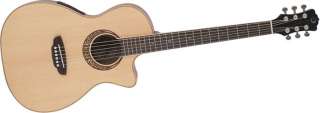 Luna Guitars Muse Parlor Acoustic Electric Guitar 819998023256  