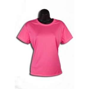  Pink Womens Cut Tech Shirt Large 