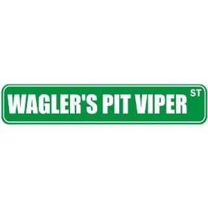   WAGLERS PIT VIPER ST  STREET SIGN
