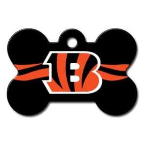 Quick Tag Cincinnati Bengals NFL Bone Personalized Engraved Pet ID Tag