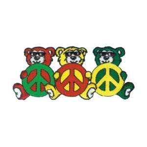 C&D Visionary Patches Peace Bears; 6 Items/Order Arts 