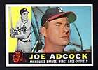 1960 Topps Baseball 003 Joe Adcock Braves STX 7 NM  