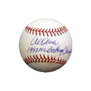 Al Oliver autographed Baseball inscribed 1982 NL Batting Champ  