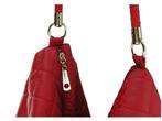 NEW Womans Red PU Leather Handbags Fully Lined Hobos Zipper Closures 