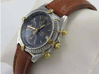 Breitling Chronomat Automatic Mens Watch 18k Gold Steel B13048  