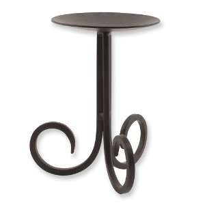    Stratford 6 inch Wrought Iron Pedestal Candle Holder Jewelry