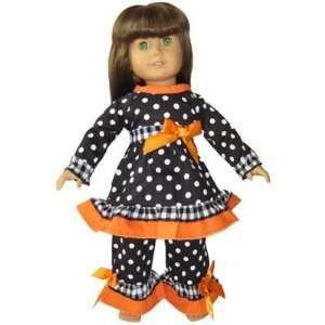   Polka Dot dress & pants fit American Girl Doll clothing Toys & Games