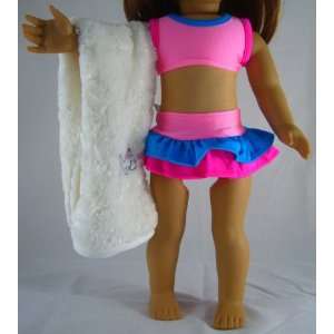    Bathing Suit & Towel Fits American Girl Dolls 