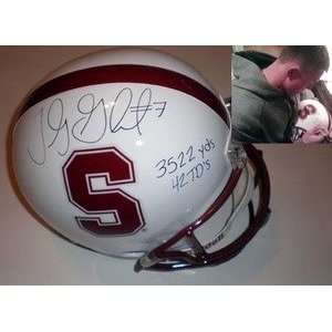  Toby Gerhart Autographed Stanford Cardinals Full Size 
