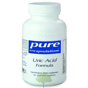 uric acid formula 120 vegetable capsules by pure encapsulations