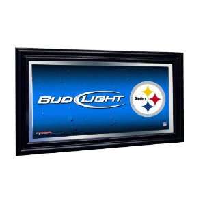  Pittsburgh Steelers Bud Light Beer Pub Mirror NFL 
