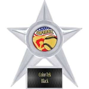  Custom Softball Stellar Ice 7 Trophies CLEAR STAR/BLACK 