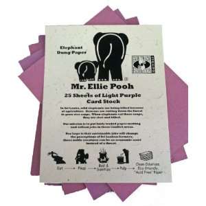 Mr. Ellie Pooh Elephant Dung Paper Card Stock, Light Purple (CS Light 