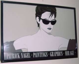1983 Patrick Nagel Sunglasses The book Mirage Editions litho poster 