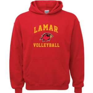   Red Youth Volleyball Arch Hooded Sweatshirt