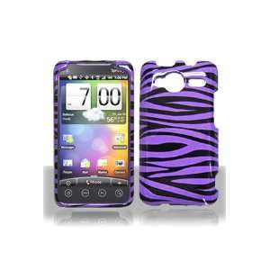  HTC EVO Shift 4G Graphic Case   Purple/Black Zebra (Free 