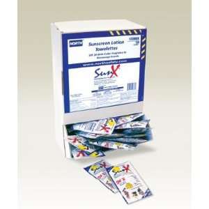  Dispenser Pack   Sunx Sunscreen Towelettes, North Safety 