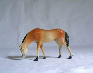 Horse Grazing Lead Toy Figure Limited Depose France  